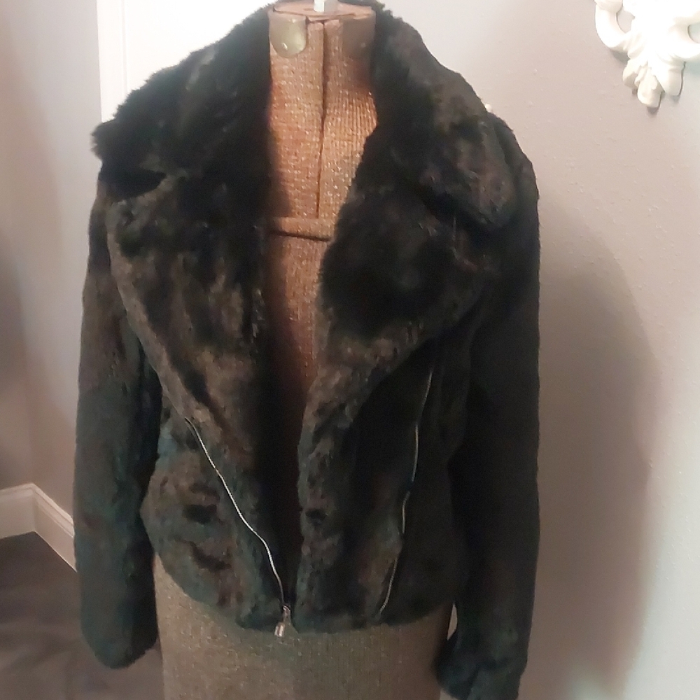 Express Black Teddy Jacket
